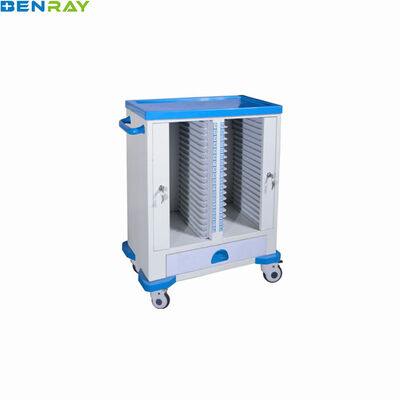 Medical Wheels Cart High Quality ABS Hospital Trolley for Sale Multi-functions Transfer Good Price Patient Record Trolley