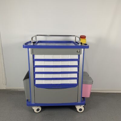 Hospital Nursing Cart ABS Medicine Trolley