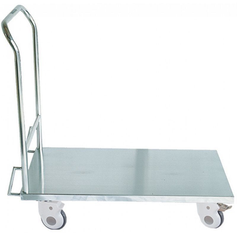 Trolley with flat plate