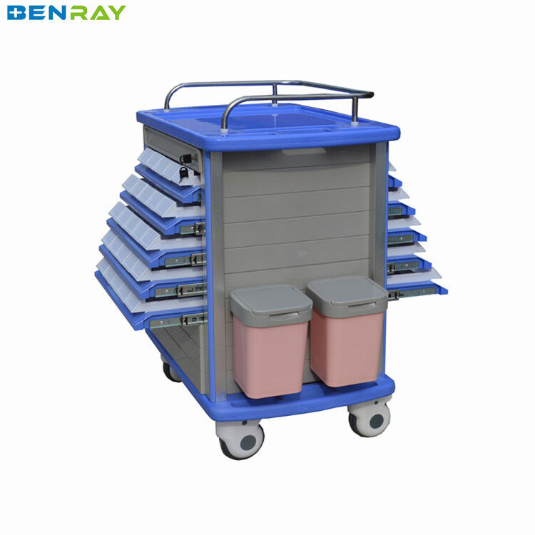 Hospital Nursing Cart ABS Medicine Trolley