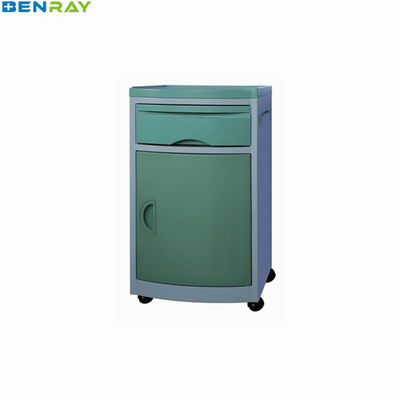 ABS Plastic Ziekenhuis Medisch Bed Side Cabinet Locker Met 1 la.