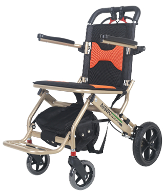 Kleine vliegtuig 10 inch PU achterwiel rolstoel
