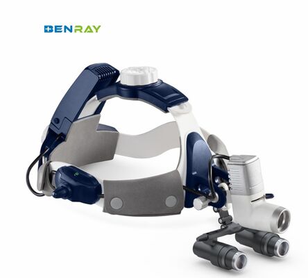 BR-HL08 Chirurgisch Operatie Acryl Lens Vergrootglas Hoofdband LED Licht Medische Tandheelkundige Kliniek Chirurgisch Geïntegreerde Koplamp Ingebouwde