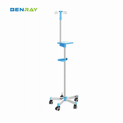 Mobile movable hospital medical Infusion stainless steel IV pole IV stand