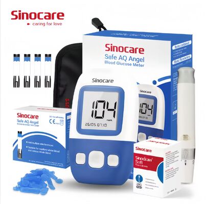 Huishoudelijk gebruik Accurate Bloedglucosemeter Bloedglucosemonitor Bloedsuikermeter Met 50 teststrips & 50 steriele lancetten